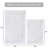 Non-Slip Absorbent Assorted Solid 2 Piece Bath Rug Set