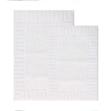 Inaya Modern Striped Tufted Shag Machine Washable Bath Rugs, Set of 2