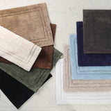 Cotton Solid Non-Skid Washable 2 Piece Bathroom Rug Set