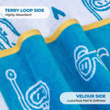 Bahama Cotton Fuzzy Velour Terry Large Oversized Beach Towel