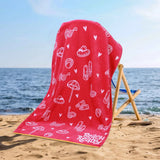 Bahama Cotton Fuzzy Velour Terry Large Oversized Beach Towel