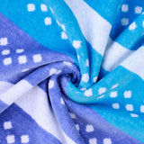 Striped Superior Cotton Velour Terry Large Oversized Beach Towel