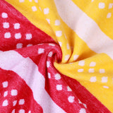 Striped Superior Cotton Velour Terry Large Oversized Beach Towel