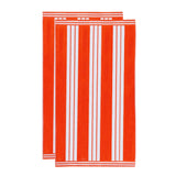 Cabana Stripe Oversized Cotton Beach Towel Set of 2, 4, or 6 Piece