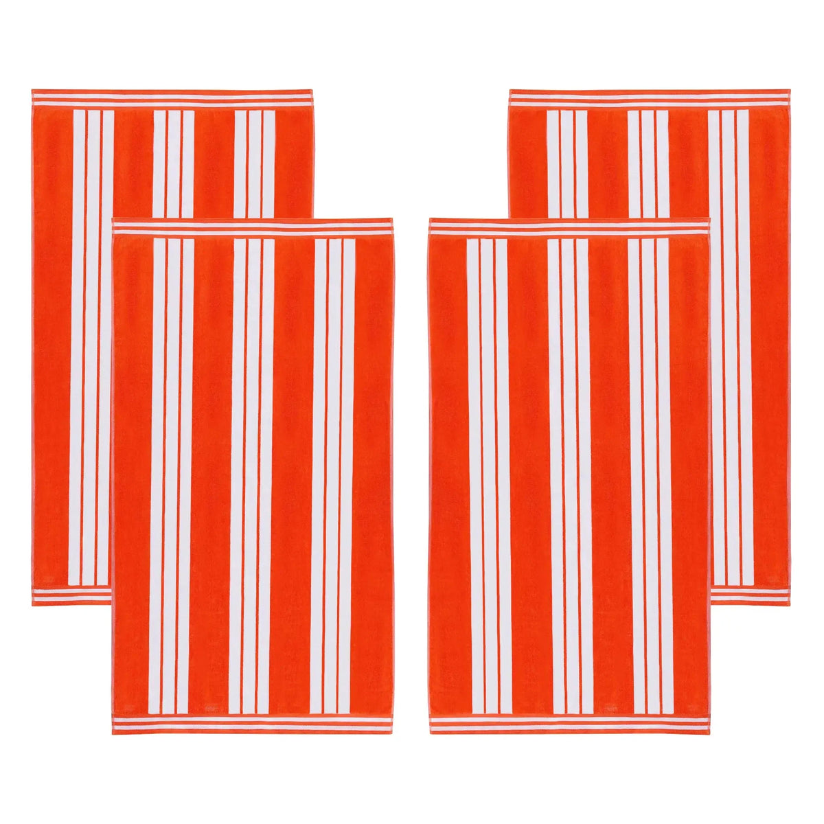Cabana Stripe Oversized Cotton Beach Towel Set of 2, 4, or 6 Piece