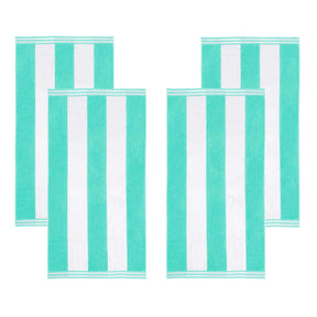 Cabana Stripe Oversized Cotton Beach Towel Set Of 2,4,6