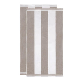 Cabana Stripe Oversized Cotton Beach Towel Set Of 2,4,6