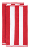 Cabana Stripe Oversized Cotton Beach Towel Set Of 2,4,6