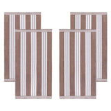 Cabana Stripe Oversized Cotton Beach Towel Set of 2, 4, or 6 Piece