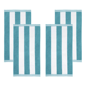 Cabana Stripe Oversized Cotton Beach Towel Set Of 2,4,6
