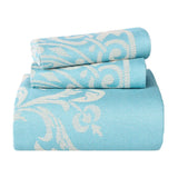 Lightweight Cotton Blend Oversized King Bedspread Sets Adalie Medallion Jacquard