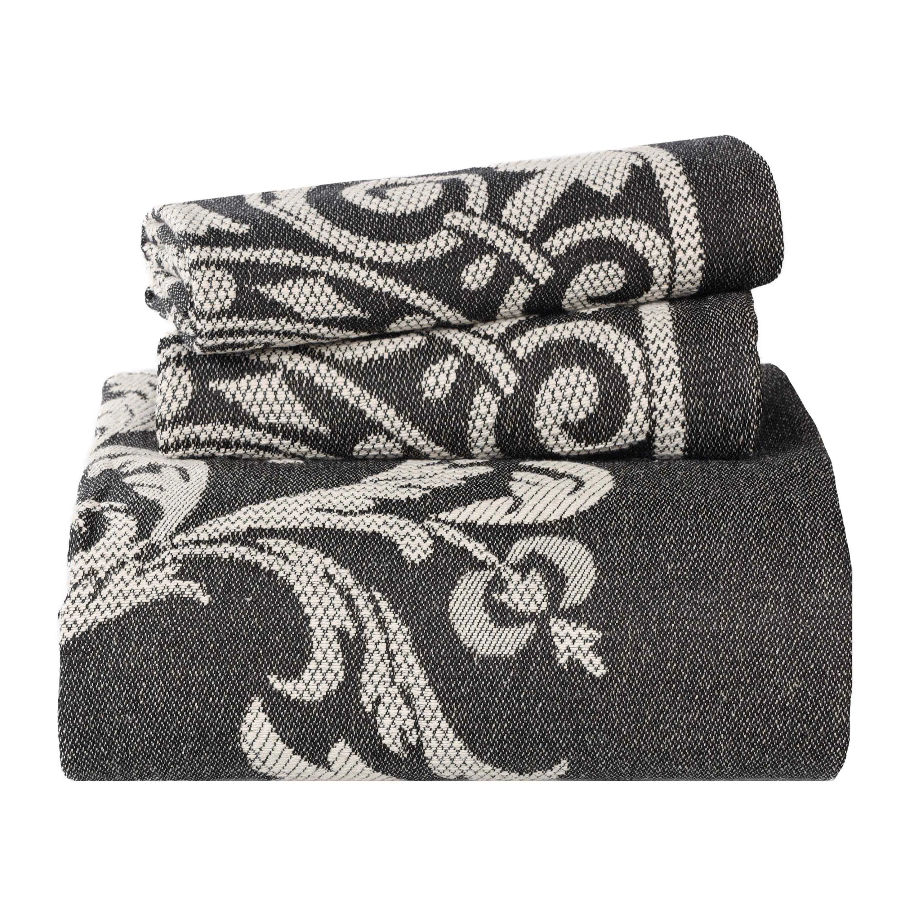 Adalie Cotton Blend Woven Jacquard Medallion Bedspread Set