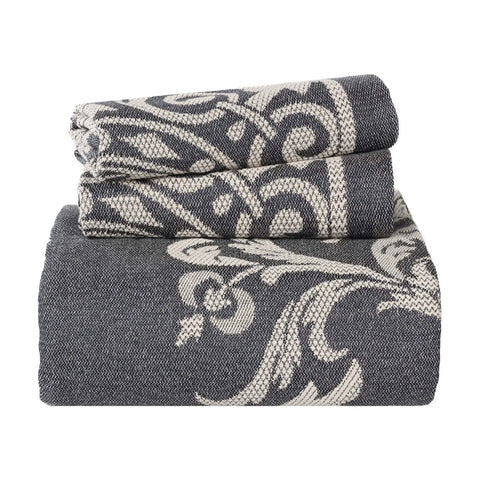 Lightweight Cotton Blend Bedspread Sets Adalie Medallion Jacquard