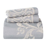 Lightweight Cotton Blend Oversized King Bedspread Sets Adalie Medallion Jacquard