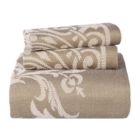 Lightweight Cotton Blend Bedspread Sets Adalie Medallion Jacquard