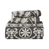 Kymbal Cotton Blend Woven Medallion Jacquard Bedspread Set