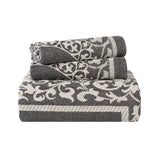 Lightweight Cotton Bedspread Set 3-Piece Lyron Floral Scroll Jacquard