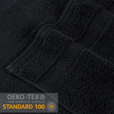Zero Twist Cotton Solid Ultra-Soft Absorbent Hand Towel Set of 6