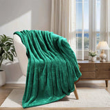 Fleece Plush Medium Weight Fluffy Soft Solid Decorative Blanket
