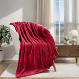 Fleece Plush Medium Weight Fluffy Soft Solid Decorative Blanket
