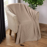 100% Cotton Thermal Blanket – Basketweave All-Season, Lightweight & Breathable