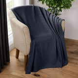 100% Cotton Thermal Blanket – Basketweave All-Season, Lightweight & Breathable