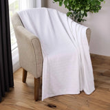 100% Cotton Thermal Blanket – Basketweave All-Season, Lightweight & Breathable