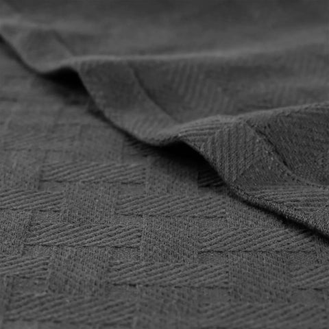 100% Cotton Thermal Blanket – Basketweave All-Season, Lightweight & Breathable