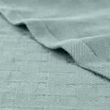 Basketweave Classic Farmhouse All-Season Cotton Blanket
