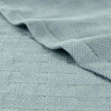 100% Cotton Thermal Blanket – Basketweave All-Season, Lightweight & Breathable