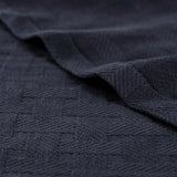 100% Cotton Thermal Blanket – Basketweave All-Season, Lightweight & Breathable