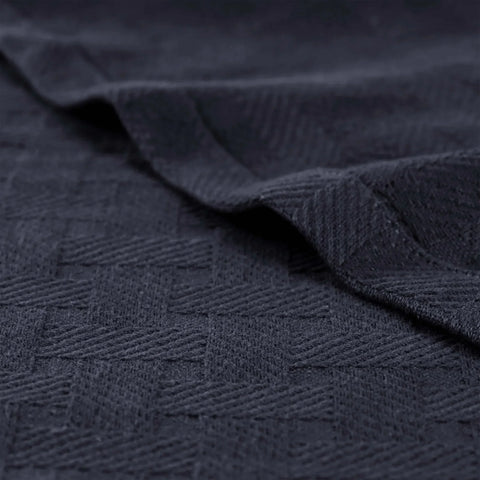 100% Cotton Thermal Blanket – Basketweave All-Season, Lightweight & Breathable