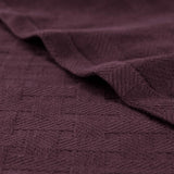 100% Cotton Thermal Blanket – Basketweave All-Season, Lightweight & Breathable