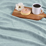 100% Cotton Thermal Blanket – Basketweave All-Season, Lightweight & Breathable