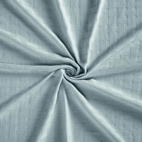 100% Cotton Thermal Blanket – Basketweave All-Season, Lightweight & Breathable