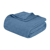 100% Cotton Thermal Blanket – Basketweave All-Season, Lightweight & Breathable