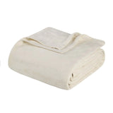 100% Cotton Thermal Blanket – Basketweave All-Season, Lightweight & Breathable