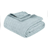 100% Cotton Thermal Blanket – Basketweave All-Season, Lightweight & Breathable