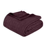 100% Cotton Thermal Blanket – Basketweave All-Season, Lightweight & Breathable