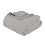 100% Cotton Thermal Blanket – Basketweave All-Season, Lightweight & Breathable