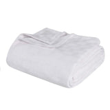 100% Cotton Thermal Blanket – Basketweave All-Season, Lightweight & Breathable