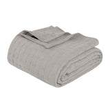 Basketweave Classic Farmhouse All-Season Cotton Blanket