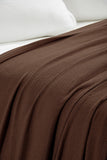 Waffle Weave Honeycomb Knit Soft Solid Textured Cotton Blanket