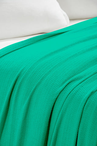 100% Cotton Waffle Blanket – Cooling Waffle Weave, Lightweight & Breathable