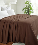 Waffle Weave Honeycomb Knit Soft Solid Textured Cotton Blanket