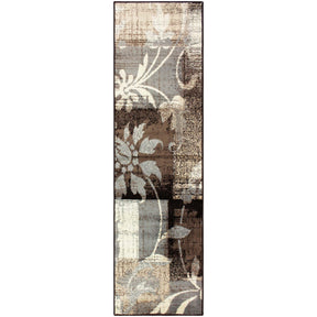 Pastiche Contemporary Floral Patchwork Indoor Area Rug or Runner