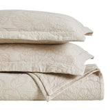 Hibiscus Cotton Medium Weight Matelasse Woven Floral Bedspread Set