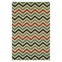 Chevron Zig-Zag Geometric Modern Indoor Outdoor Area Rug