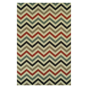 Chevron Zig-Zag Geometric Modern Indoor Outdoor Area Rug
