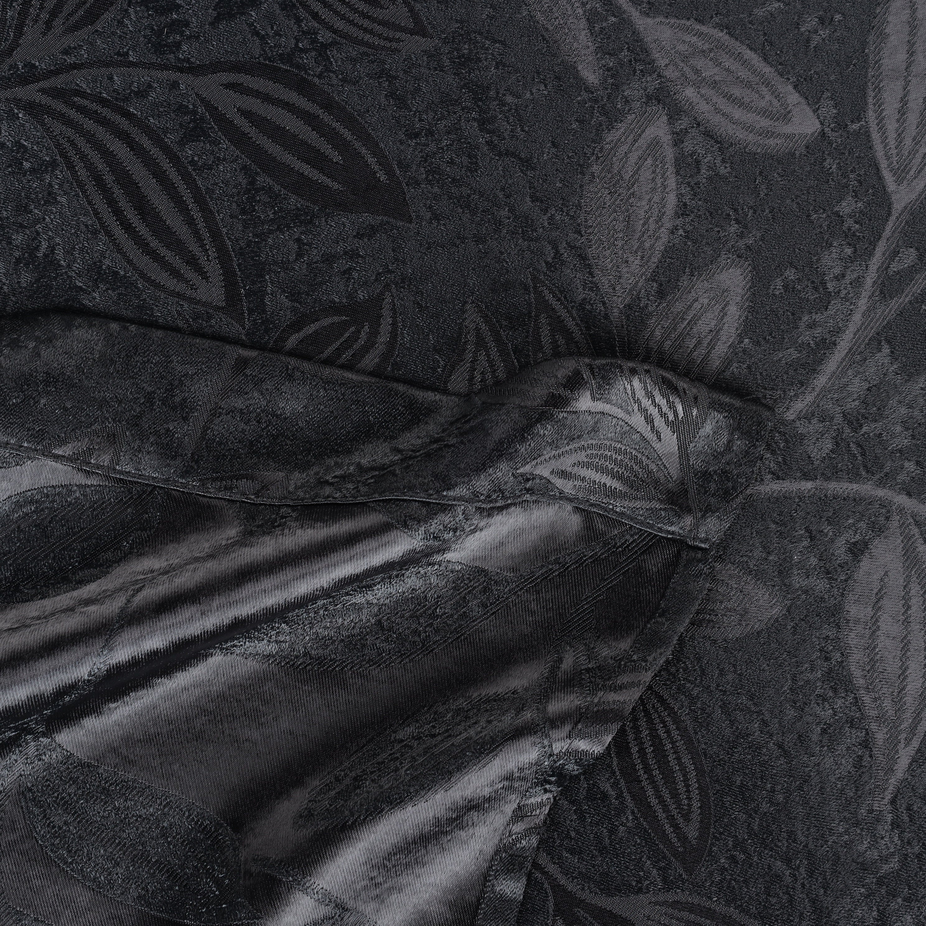 Leaves Room Darkening Grommet Blackout Curtain Panels, Set of 2